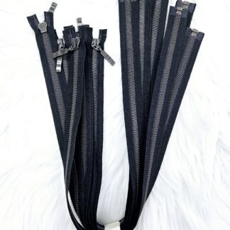 Avo vetoketju 6mm, Musta, rauta vedin  62cm